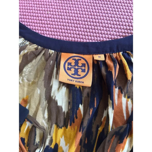 Tory‎ Burch Silk Blouse Tunic Boho Women's Medium - Picture 5 of 7